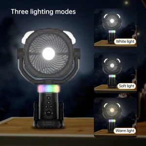Outdoor Water Mist Fan Spray Cooling Fan 16000mah with 280mL Tank for Restaurant Patio Hotel