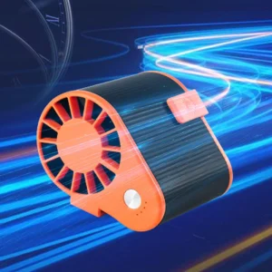Outdoor Wearable Clip Fan Construction Site Portable High Wind Power Leaf Less Hanging Waist Fan