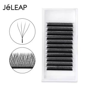 PBT Natural Long 4D W-Shaped Clover Premade Volume Fan Eyelash Extensions
