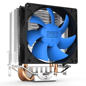 PCCooler 80mm CPU Cooler Fan with LED Air Cooling Computer Processor Radiator for Intel LGA1155 115X 775 AM4 Compatible Laptop