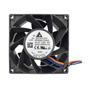 PFR0912XHE W2T Customizable 11500RPM 12V DC 3.6A 92*92*38mm Free Standing Industrial Axial Flow Fans with Ball Bearing