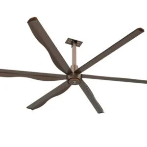 PM VFD HVLS 8ft 2.4m Commercial Ceiling Fans 2600m/min Airflow Built-in Anti Drop Wire Rope Protection Aluminum Alloy Blades Low