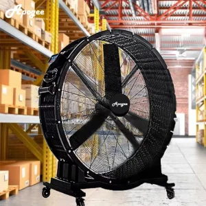 PMSM Motor Industrial HVLS Stand Fan Big Fan Warehouse Movable Fan