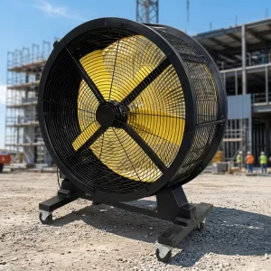 PP Plastic Diameter 0.88m 50 Hz Strong Winds Blow Portable Industrial Moving Fan