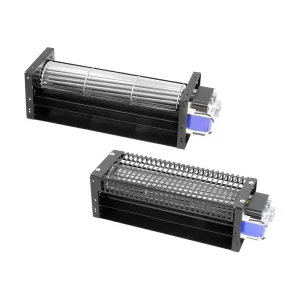 PRSK AC 220V 50Hz 60mm Shaded Pole Motor Cross Flow Fan Aluminum Alloy Blade Tangential Blower Fan for Refrigerator