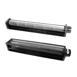 PRSK AC 220V 50Hz 60mm Small Cross Flow Fan Aluminum Alloy Blade Impeller Stove Oven Tangential Blower
