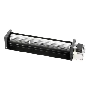 PRSK AC 230V 120V 40*290mm Cross Flow Fan Aluminum Alloy Blade Silent Fan Heater Blower for Electric Fireplace