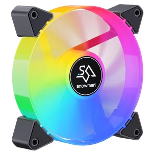 PWM PC Cooling Fan ARGB Light Low Noise Operating High Air Volume Cooling Fan for Desktop PC Case