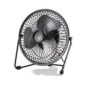 Personal Electric Air Cooling Fan High Velocity Single Wind Speed Ultra Quiet Operation Metal Material Mechanical Control