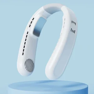 Personal Semiconductor Cooling Neck Fan USB Portable Neck Fan Rechargeable 4000mAh Battery