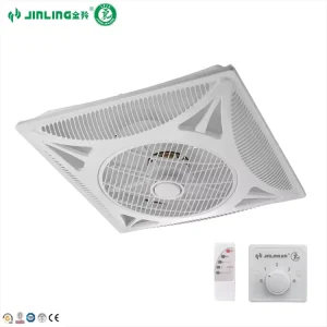 Plastic Ceiling Mount Air Cooling Fan for Home Office & Commercial Use with Electric Motor Light Remote Control