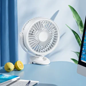 Plastic High Speed Motor Rechargeable Air Cooling Desk Table Fan