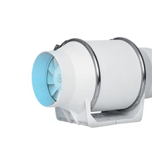 Plastic Motor Oil proof Moisture proof Waterproof Mute High power Kitchen Strong Exhaust Fan Diagonal Flow Pipe Pressurized Fan