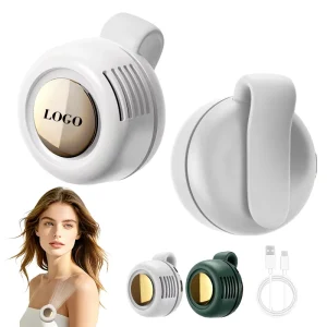 Pocket Size Mini Clip Waist Bladeless Fan 3 Speed Hands Free Shirt USB Charging Whirlwind Portable Fan