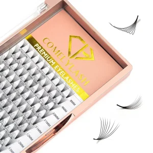 Pointy Base Cluster Mink Sink Premade Fans 7mm Premade Volume Fans Eyelash Cluster Promade Fans