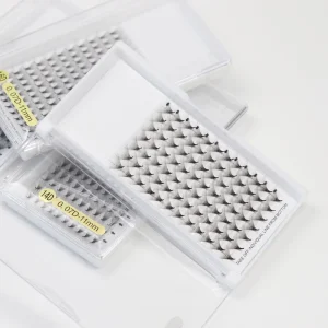 Pointy Base Korean PBT 5D 6D 8D 10D Pre Made Fans Lashes Long Stem 0.05mm Premade Eyelash Extensions