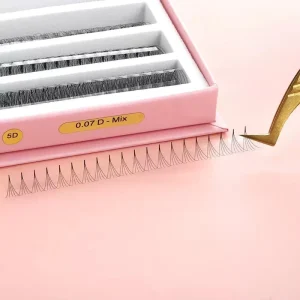 Pointy Base Pre Made Fan Volume Eyelash Extensions 20D Fans Narrow Base Fan Mega Lashes