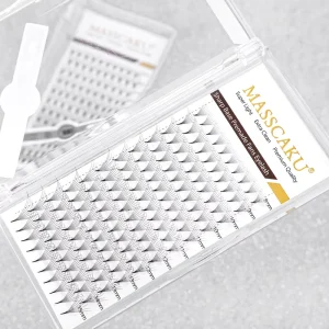 Pointy Base Premade Volume Fans Medium Stem Sharp Thin Pre Made Russian Volume Fan Eyelash Extensions Custom Logo