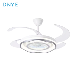 Popular Bedroom European High quality 42 Inch DC Motor Silent Remote Control LED Invisible Ceiling Fan with Light 220V