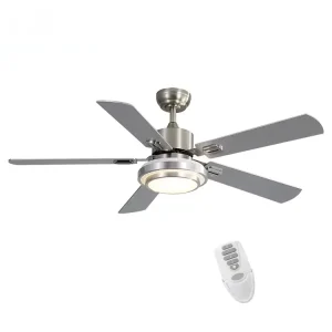Popular Styles Decorative Indoor 52 Inch 5 Blades Reversible Motor Modern Led Ceiling Fan With Light
