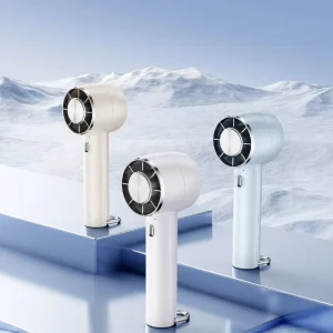 Portable 1800mAh USB Rechargeable Air Cooling Fan Mini Handheld 100 Level Infinite Adjustment for Summer Quiet for Car RV Use