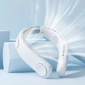 Portable 4000mAh Rechargeable Mini Neck Fan High Quality Folding Bladeless Neck Cooling Fan