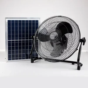 Portable 9V 15W Rechargeable Solar Panel Table Fan Battery Operated Solar Fan