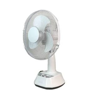 Portable AC DC 14-Inch Rechargeable Solar Electric Fan LED Light Mechanical Control Outdoor Use Emergency USB Mobile Charger