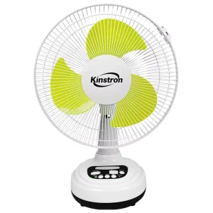 Portable AC DC 14 Inch Rechargeable Table Solar Electric Fan With Led Light and Solar Panel