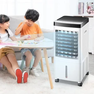 Portable AC Evaporative Air Cooler 3 Speed Oscillation Timer Remote Control Fan AC Powered Home Office Cooling Factory Direct