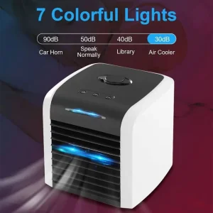 Portable Air Cooler Fan with Adjustable Wind Direction Quiet Cooling for Home Office Use