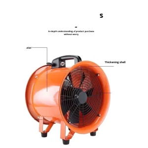 Portable Axial Blower Ventilation Fan with Aluminum Blades Free Standing Mount Ball Bearing AC Electric OEM ODM Supported