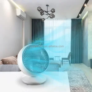 Portable Battery Powered Desk Fan 5 Blades Mechanical Control Plastic Small Indoor Outdoor Car Use