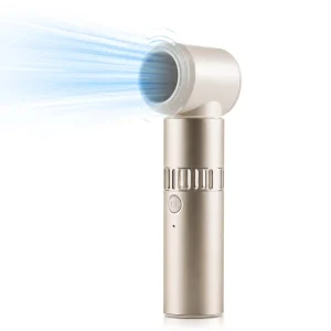 Portable Bladeless Handheld Fan Type C Rechargeable Personal Fan 5 Speed Cooling Fan for Summer