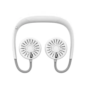 Portable Bladeless Wearable Neck Fan with Foldable Design Rechargeable 1200mAh USB Modern Color Box Packaging