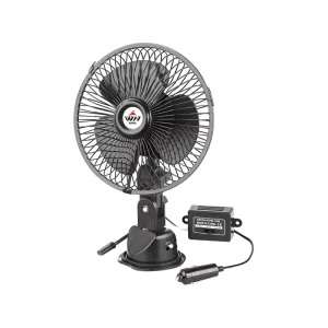 Portable Car Fan Small Electric Fan for Car 6 Inch 24V 12V Fan with Suction Cup