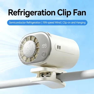 Portable Car Travel Waist Fan for Stroller and Neck Hanging Mini Clip on Turbo Cooler