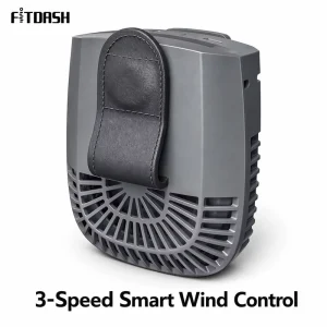 Portable Clip on Fans 4000mAh Wearable Neck Fan 3 Speed Adjustable Wind Customizable Belt Fan for Personal Cooling