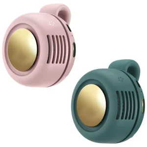 Portable Compact Bladeless Clip On Fan with Built in Battery & USB Rechargeable Handy for Car Camping & Outdoor Use