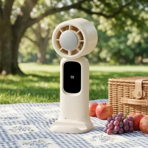 Portable Custom Wedding Ac Dc Cute Mini Rechargeable Table Hand Held Electric Cooling Fan With Logo