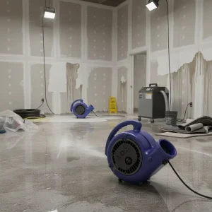 Portable DC Turbo Industrial Air Mover 220V 50Hz Medium Pressure Low Noise Blower Fan for Water Damage & Flood Restoration