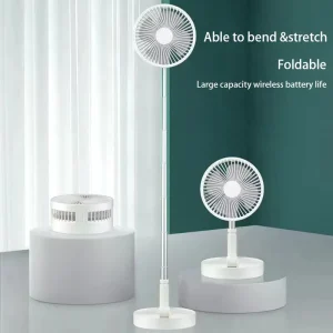 Portable Desktop Folding Lift Fan with 7200mAh Battery Capacity