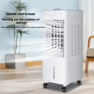 Portable Electric Fan with Water Addition for Household Commercial Industrial Cooling Small Plastic Air Conditioner for Home Use