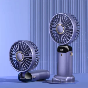 Portable Electric Handheld Fan USB Rechargeable Hand Held Hanging Small Fans for Home Travel Office Outdoor
