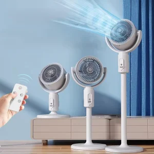Portable Electric Tower Pedestal Fan 5 Adjustable Modes 8h USB Timing Remote Control Noise Level Wind Speed Adjustable Energy