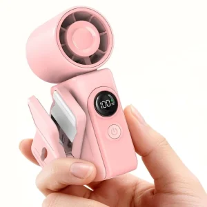 Portable Fan 199 Fast Speeds Fan Portable Hands Free USB Rechargeable Cooling Device Clip On Fan