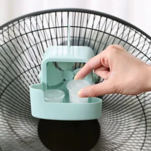 Portable Fan Cooling Device with Ice Water Function Hanging Type for Student Dorm Home Office Summer Cooling and Space Saving