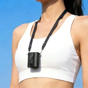 Portable Fan Rechargeable Strong Airflow Personal Waist Fan Hands Free Hanging Neck Fan Wearable Belt Fan for Outdoor