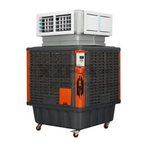 Portable Floor Standing Evaporative Air Cooler Automatic ISO13485 Quality Water Cooling No External Unit