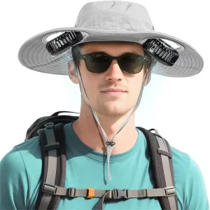 Portable Foldable Neck Fan USB Rechargeable Wearable Personal Fan for Outdoor Camping Fishing Hiking Travel